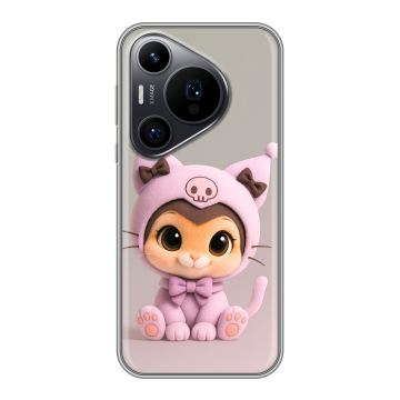 Силиконовый чехол на Huawei Pura 70 Pro с принтом Куроми Kuromi Силиконовый чехол на Huawei Pura 70 Pro с принтом Куроми Kuromi