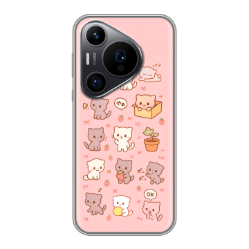Силиконовый чехол на Huawei Pura 70 Pro с принтом Hello Kitty Хелоу Кити Силиконовый чехол на Huawei Pura 70 Pro с принтом Hello Kitty Хелоу Кити
