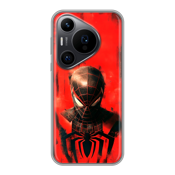 Силиконовый чехол на Huawei Pura 70 Pro с принтом человек паук spiderman Силиконовый чехол на Huawei Pura 70 Pro с принтом человек паук spiderman
