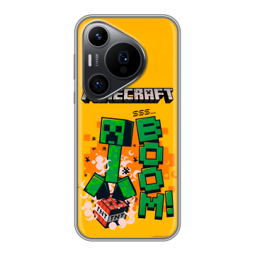 Силиконовый чехол на Huawei Pura 70 Pro с принтом Майнкрафт Minecraft Силиконовый чехол на Huawei Pura 70 Pro с принтом Майнкрафт Minecraft