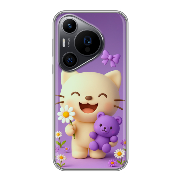 Силиконовый чехол на Huawei Pura 70 Pro с принтом для девочек Силиконовый чехол на Huawei Pura 70 Pro с принтом для девочек
