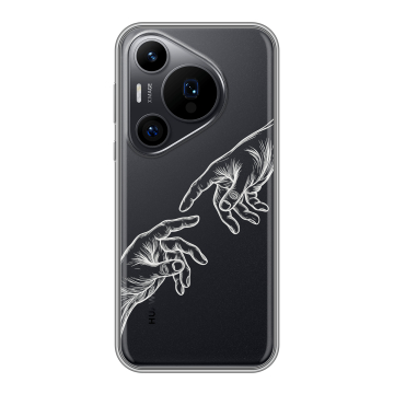 Силиконовый чехол на Huawei Pura 70 Pro с принтом Сотворение мира