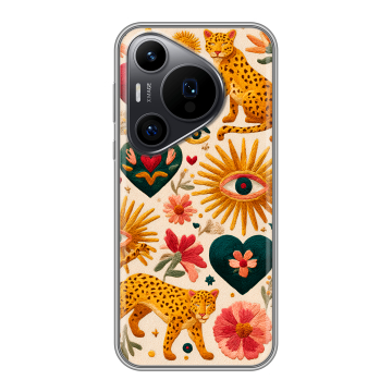 Силиконовый чехол на Huawei Pura 70 Pro с принтом Модный принт
