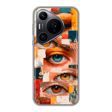 Силиконовый чехол на Huawei Pura 70 Pro с принтом Модный принт