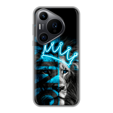 Силиконовый чехол на Huawei Pura 70 Pro с принтом Король лев