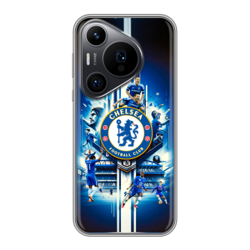Силиконовый чехол на Huawei Pura 70 Pro с принтом Chelsea Челси