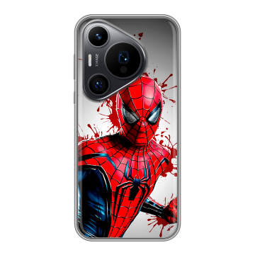 Силиконовый чехол на Huawei Pura 70 Pro с принтом Spiderman Человек паук Силиконовый чехол на Huawei Pura 70 Pro с принтом Spiderman Человек паук