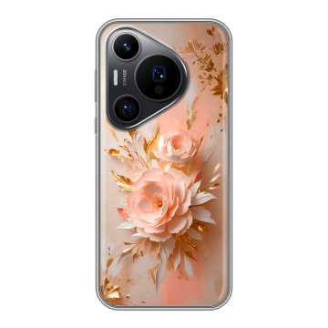 Силиконовый чехол на Huawei Pura 70 Pro с принтом женский