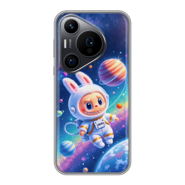 Силиконовый чехол на Huawei Pura 70 Pro с принтом Labubu Лабубу Силиконовый чехол на Huawei Pura 70 Pro с принтом Labubu Лабубу