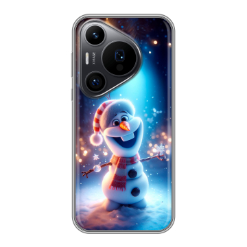 Силиконовый чехол на Huawei Pura 70 Pro с принтом Новый год