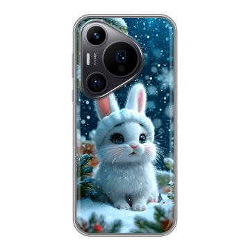 Силиконовый чехол на Huawei Pura 70 Pro с принтом Новый год