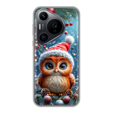 Силиконовый чехол на Huawei Pura 70 Pro с принтом Новый год Силиконовый чехол на Huawei Pura 70 Pro с принтом Новый год