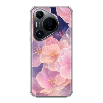 Силиконовый чехол на Huawei Pura 70 Pro с принтом женский
