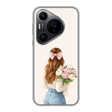 Силиконовый чехол на Huawei Pura 70 Pro с принтом женский Силиконовый чехол на Huawei Pura 70 Pro с принтом женский