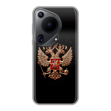 Силиконовый чехол на Huawei Pura 70 Ultra с принтом Герб России