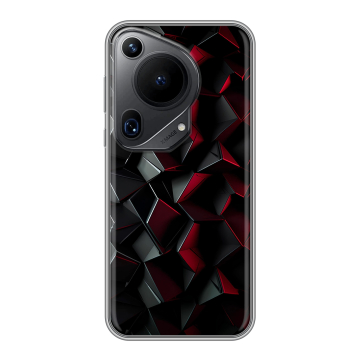 Силиконовый чехол на Huawei Pura 70 Ultra с принтом Абстракция
