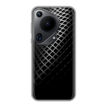 Силиконовый чехол на Huawei Pura 70 Ultra с принтом Текстура металла