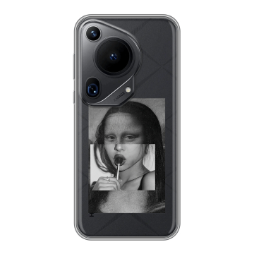 Силиконовый чехол на Huawei Pura 70 Ultra с принтом Мона Лиза