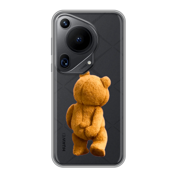 Силиконовый чехол на Huawei Pura 70 Ultra с принтом Медведь