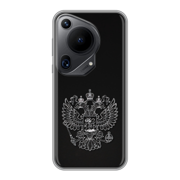 Силиконовый чехол на Huawei Pura 70 Ultra с принтом Герб России