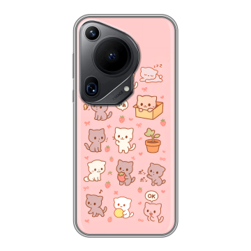 Силиконовый чехол на Huawei Pura 70 Ultra с принтом Hello Kitty Хелоу Кити
