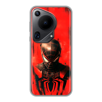 Силиконовый чехол на Huawei Pura 70 Ultra с принтом человек паук spiderman