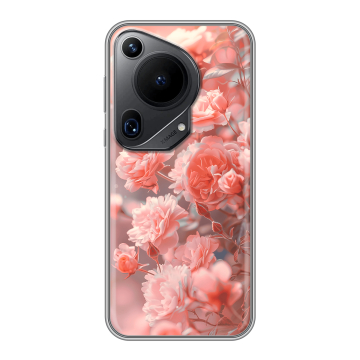 Силиконовый чехол на Huawei Pura 70 Ultra с принтом Розы цветы