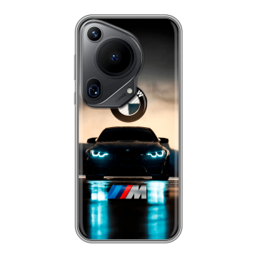 Силиконовый чехол на Huawei Pura 70 Ultra с принтом БМВ BMW