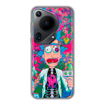 Силиконовый чехол на Huawei Pura 70 Ultra с принтом Рик и Морти Rick Morty