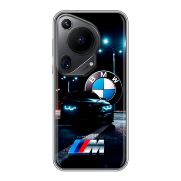 Силиконовый чехол на Huawei Pura 70 Ultra с принтом БМВ BMW
