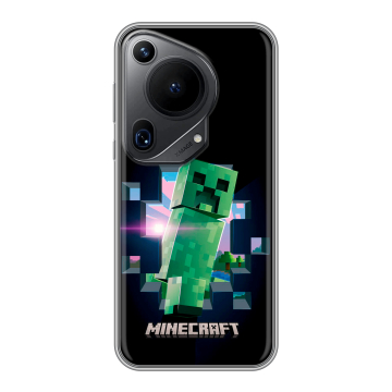 Силиконовый чехол на Huawei Pura 70 Ultra с принтом Майнкрафт Minecraft