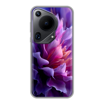 Силиконовый чехол на Huawei Pura 70 Ultra с принтом женский цветы