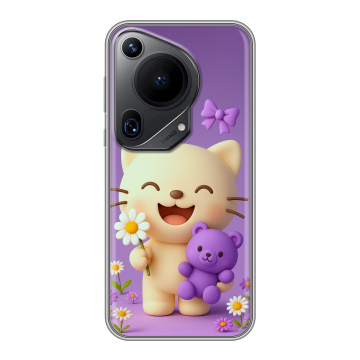 Силиконовый чехол на Huawei Pura 70 Ultra с принтом для девочек