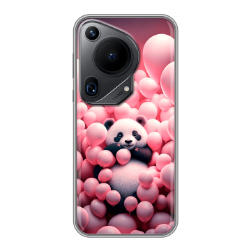 Силиконовый чехол на Huawei Pura 70 Ultra с принтом Панда