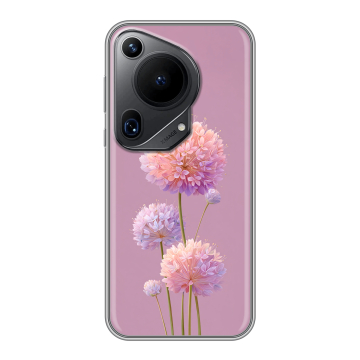 Силиконовый чехол на Huawei Pura 70 Ultra с принтом Цветы