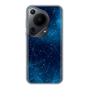 Силиконовый чехол на Huawei Pura 70 Ultra с принтом Космос звезды