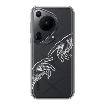 Силиконовый чехол на Huawei Pura 70 Ultra с принтом Сотворение мира