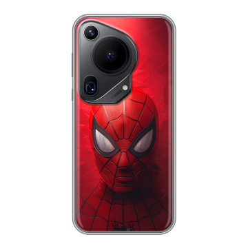 Силиконовый чехол на Huawei Pura 70 Ultra с принтом Spiderman Человек паук
