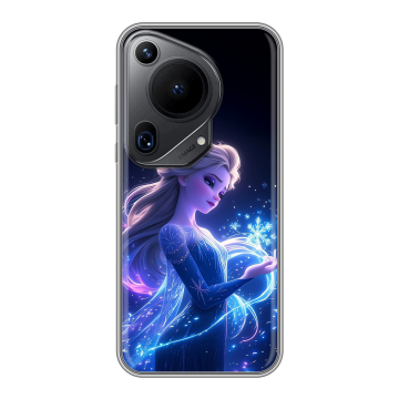 Силиконовый чехол на Huawei Pura 70 Ultra с принтом Холодное сердце Frozen
