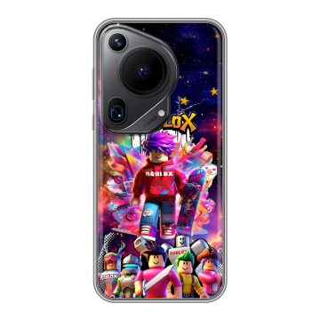 Силиконовый чехол на Huawei Pura 70 Ultra с принтом Roblox Роблокс