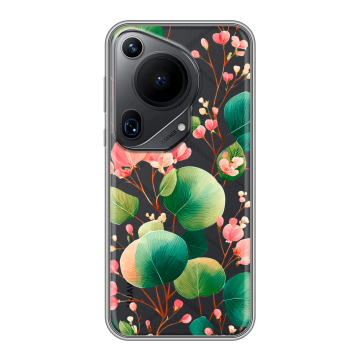 Силиконовый чехол на Huawei Pura 70 Ultra с принтом женский