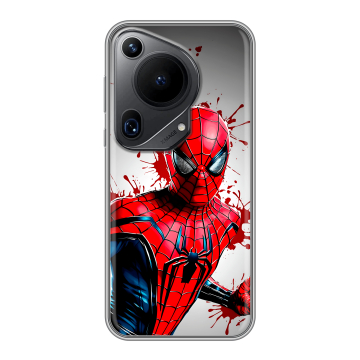 Силиконовый чехол на Huawei Pura 70 Ultra с принтом Spiderman Человек паук