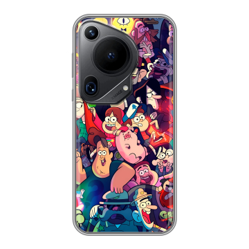 Силиконовый чехол на Huawei Pura 70 Ultra с принтом Gravity Falls Гравити Фолз