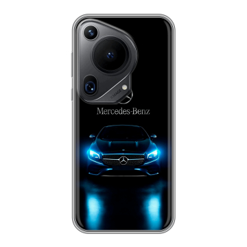 Силиконовый чехол на Huawei Pura 70 Ultra с принтом Mercedes Мерседес