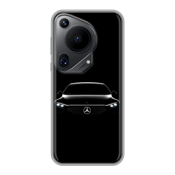 Силиконовый чехол на Huawei Pura 70 Ultra с принтом Mercedes Мерседес