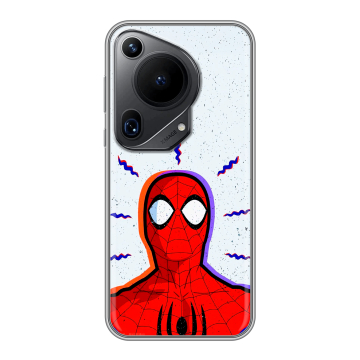 Силиконовый чехол на Huawei Pura 70 Ultra с принтом Spiderman Человек паук