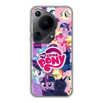 Силиконовый чехол на Huawei Pura 70 Ultra с принтом My little pony Дружба чудо