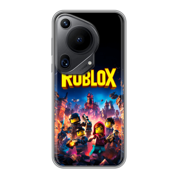 Силиконовый чехол на Huawei Pura 70 Ultra с принтом Roblox Роблокс