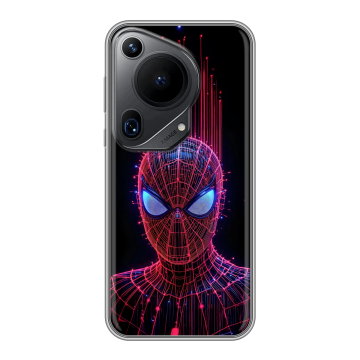 Силиконовый чехол на Huawei Pura 70 Ultra с принтом Spiderman Человек паук