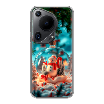 Силиконовый чехол на Huawei Pura 70 Ultra с принтом Новый год